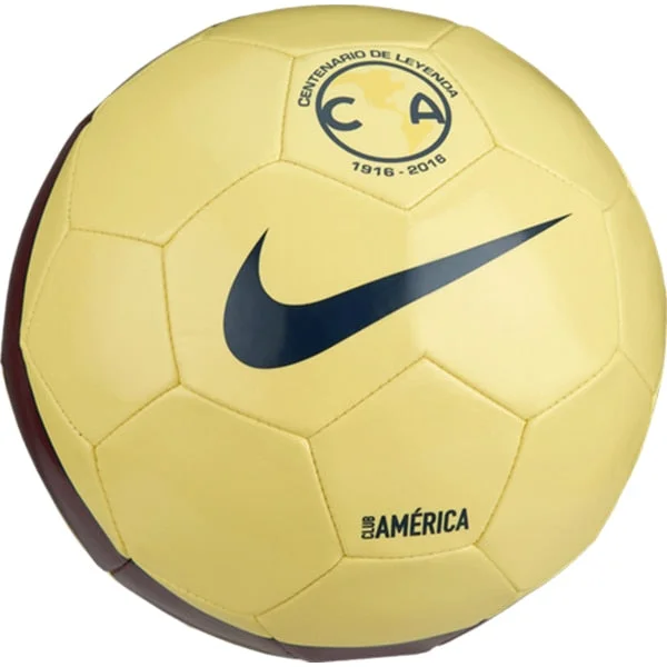 Football With Simple Design-Nike Club America 16/17  Ball Lemon Chiffon/Navy/White