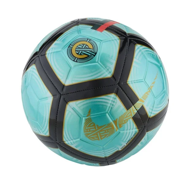 Football For Low Bounce-Nike CR7 Strike Soccer Ball Emerald/Black/Gold