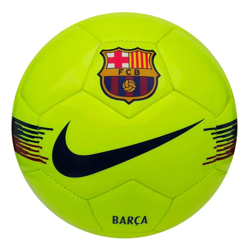 Football With Dry Grip-Nike FC Barcelona Supporters Ball Volt/Noble Red