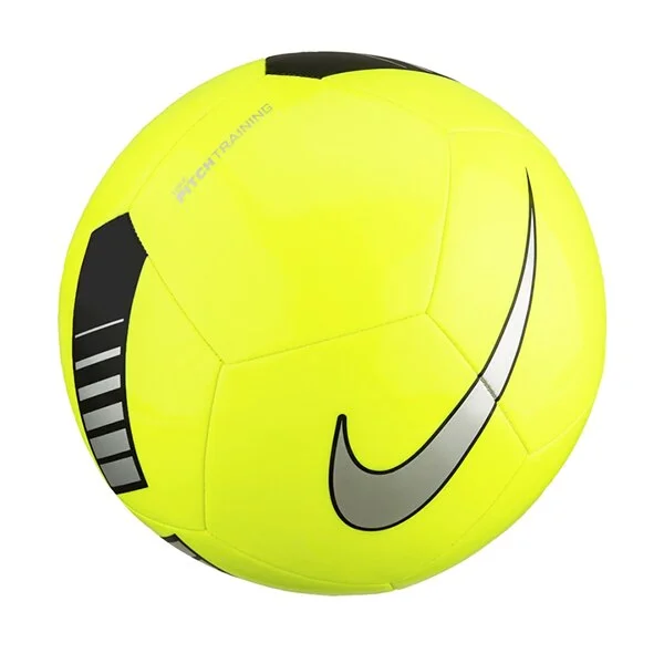 Football With Eco-Friendly Materials-Nike Pitch Training Ball Volt/Black/Silver