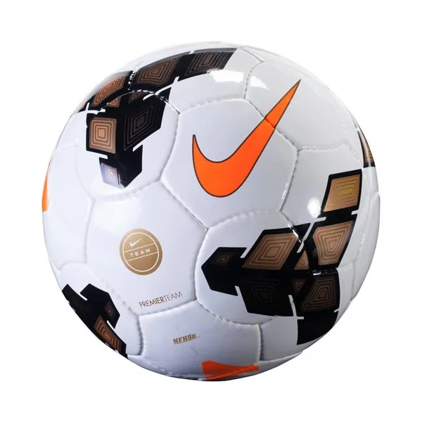 Football For Seasonal Play-Nike Premier Team NFHS Ball White/Black/Team Orange