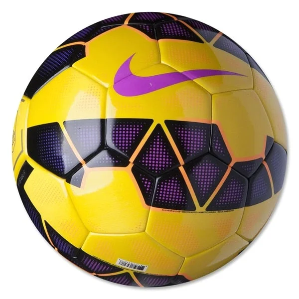 Football With Spring Colors-Nike Saber EPL Hi Vis Soccer Ball Yellow/Purple/Pink