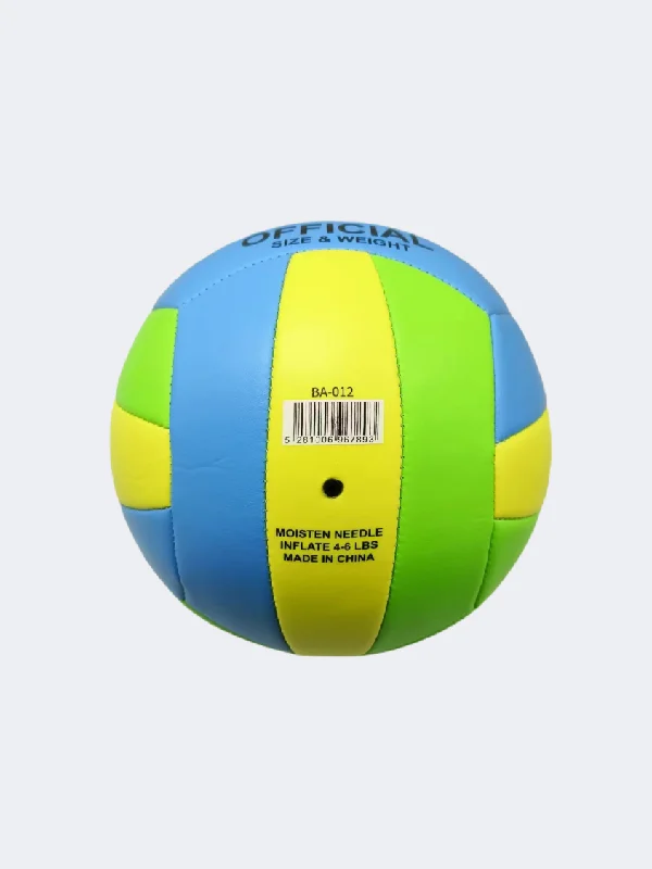 Football With Agility Boost-Topten Accessories Stitched Volley Ball Blue/Green/Yellow