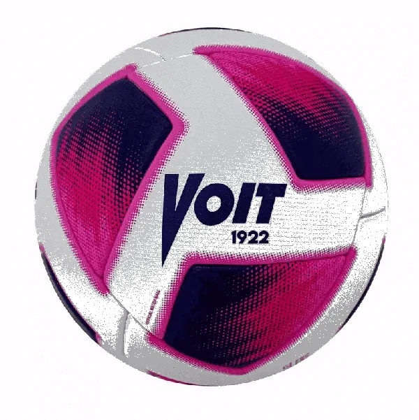 Football With Retro Panels-Voit Pro Apertura 2021 Rosa Ball