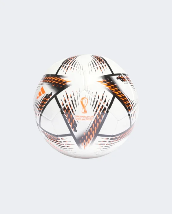 Football For Kids-Adidas Al Rihla Club Unisex Football Ball White/Black/Orange