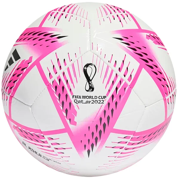 Football For Online Shopping-adidas Al Rihla Club Soccer Ball (White/Team Shock Pink)