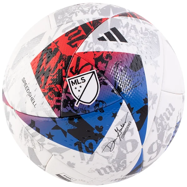 Football For Pre-Order Deals-adidas MLS Pro Official Match Ball 22/23 (White/Blue/Red)