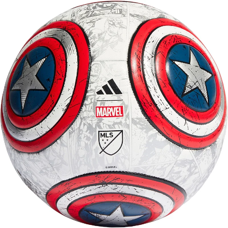 Football For Kids-Adidas MLS Captain America Club Soccer Ball