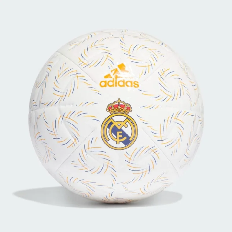 Football For Tournaments-Adidas Real Madrid Home Club Unisex Football Ball White