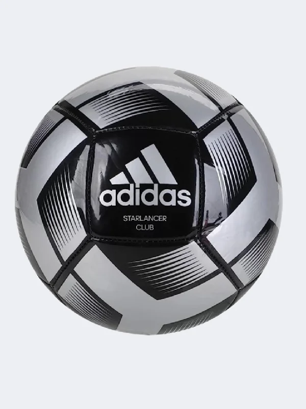 Football For Summer Camps-Adidas Starlancer Club Football Ball Black/Silver