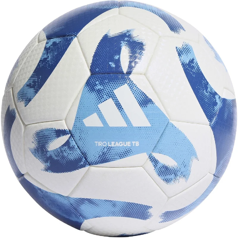 Football In White-Adidas Tiro League Thermally Bonded Soccer Ball