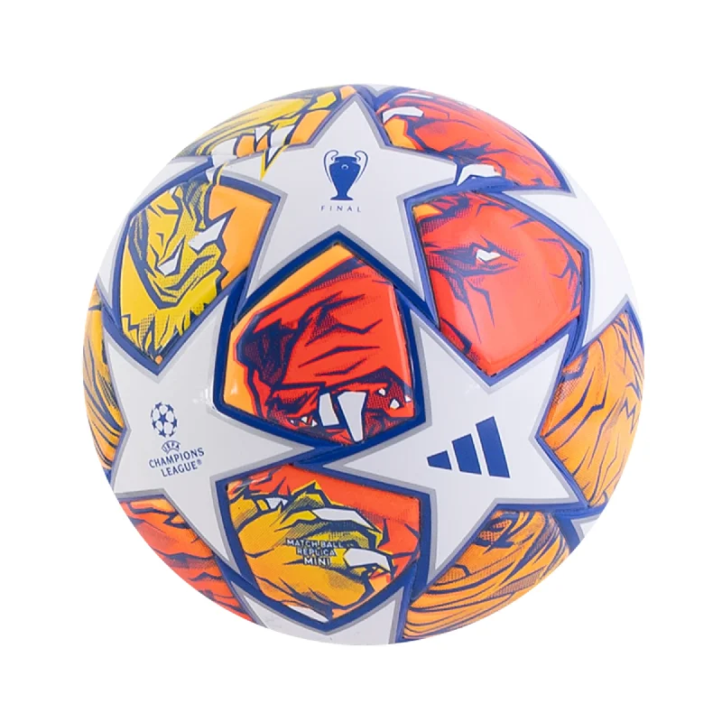 Football For Gift Ideas-adidas Champions League Mini Ball 23/24 (White/Glory Blue/Flash Orange)