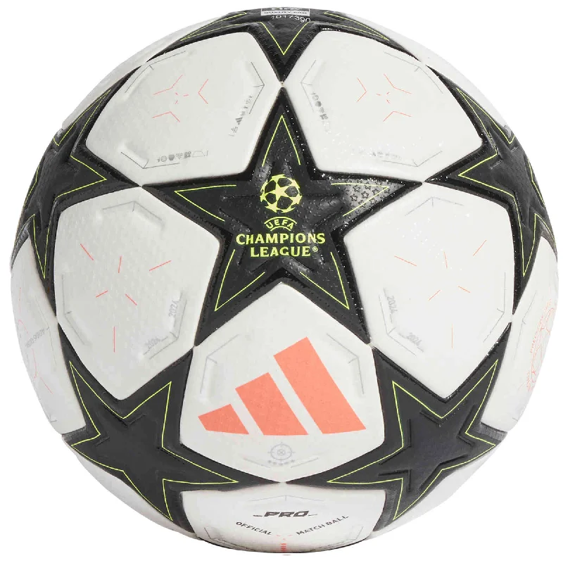 Football For Speed Throws-adidas UEFA Champions League Official Match Ball 24/25 (White/Black)