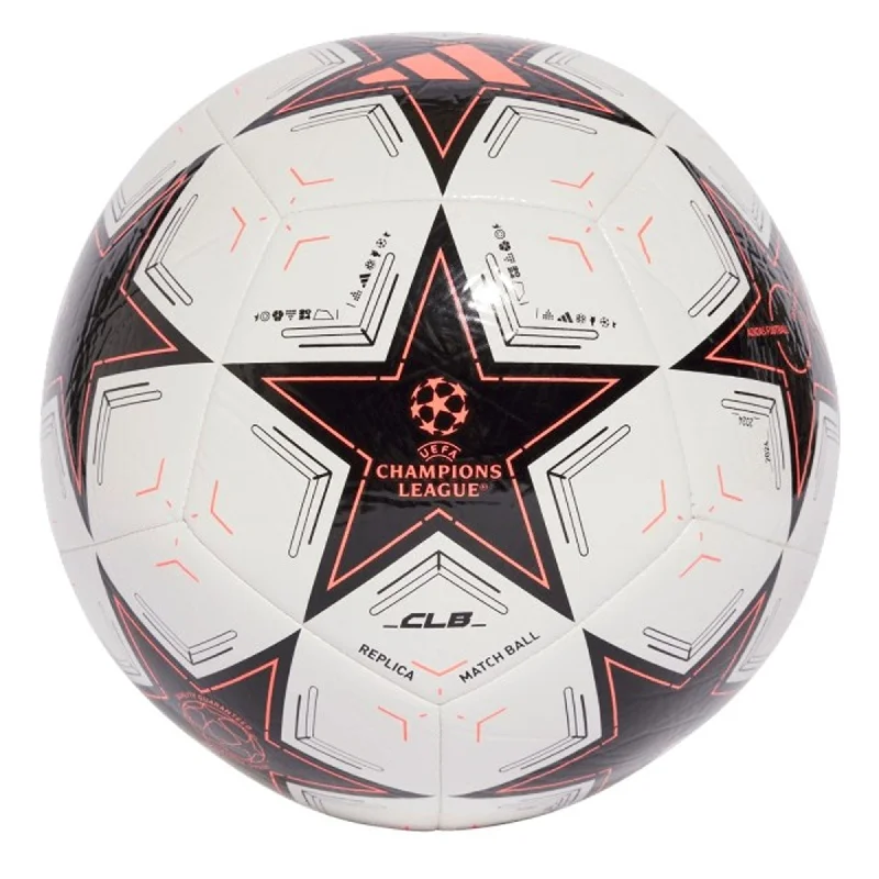 Football For Party Favors-adidas UCL Club 2024/25 Ball White/Black/Turbo