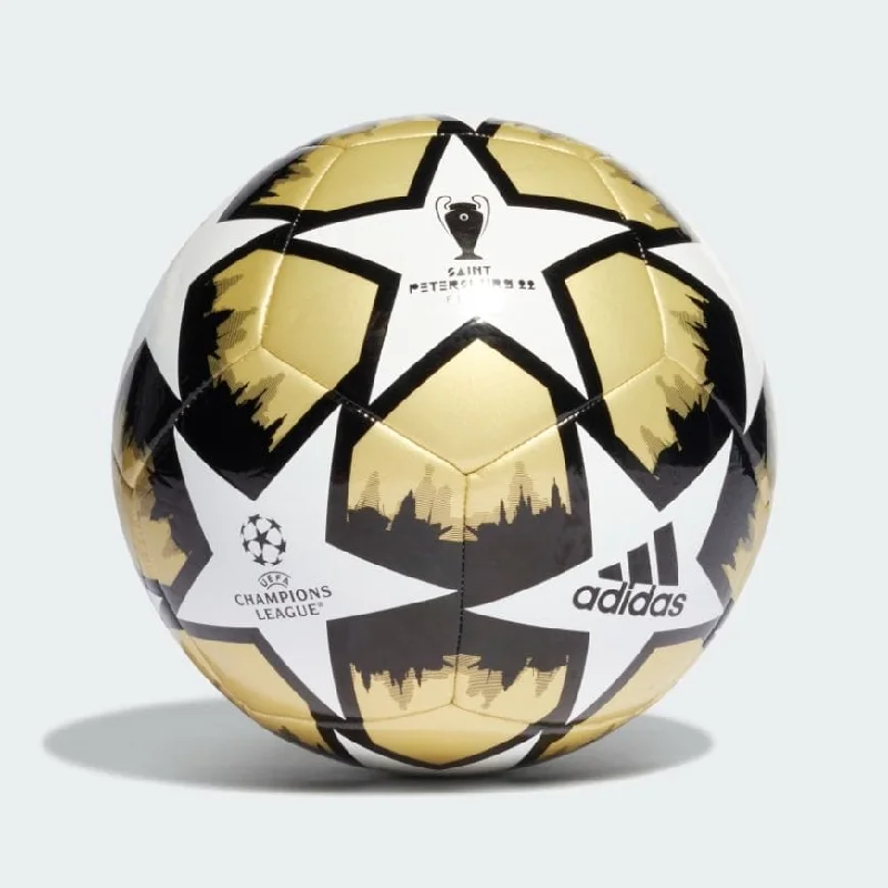 Football In Brown-Adidas Ucl Club St. Petersburg Unisex Football Ball Gold Metallic