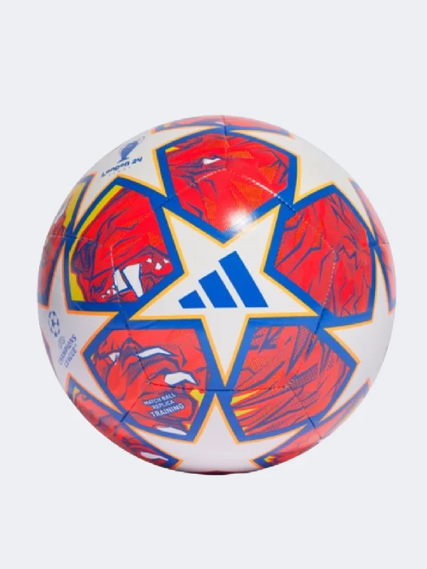 Football With Pro Specs-Adidas Uefa Champions League Knockout Unisex Football Ball White/Blue/Orange