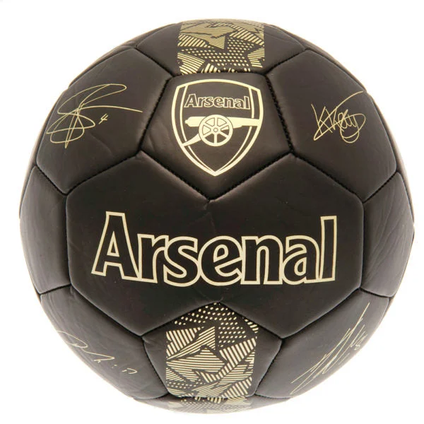 Football With Modern Grip-Arsenal FC Football Signature Gold