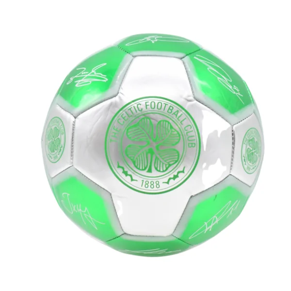 Football For Family Games-Celtic Team Merchandise 26 Panel Signature Football