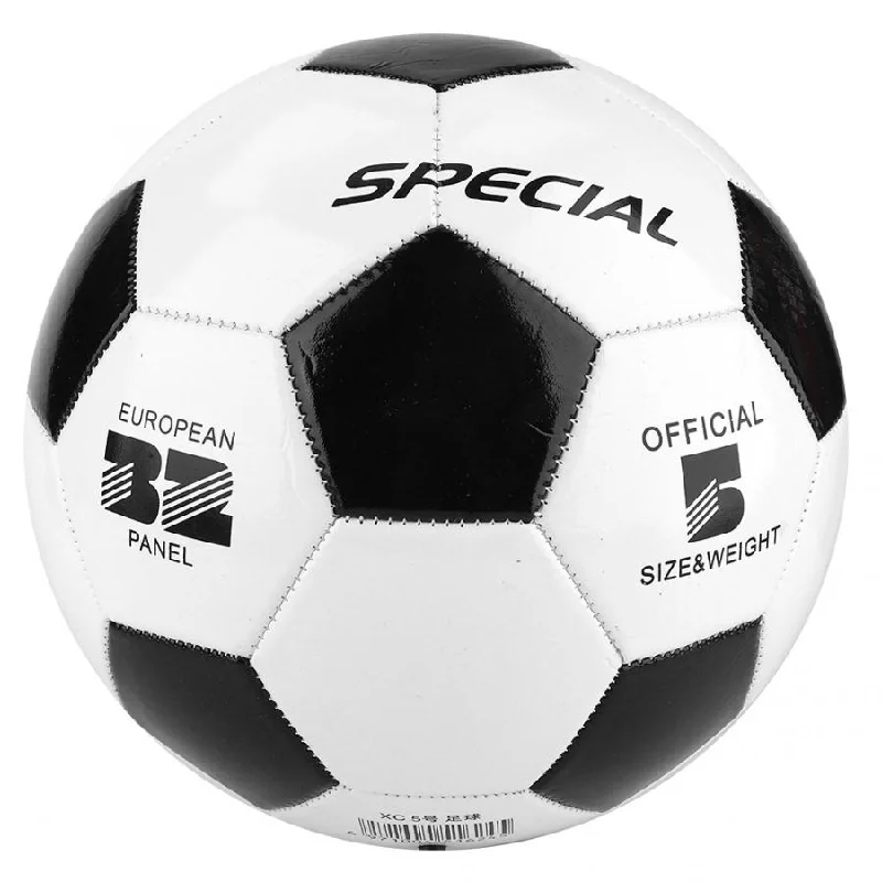 Football For City Streets-Classic Size 5 Black White Football PVC Soccer Balls Goal Team Match Training Balls Student Team Training Children Match