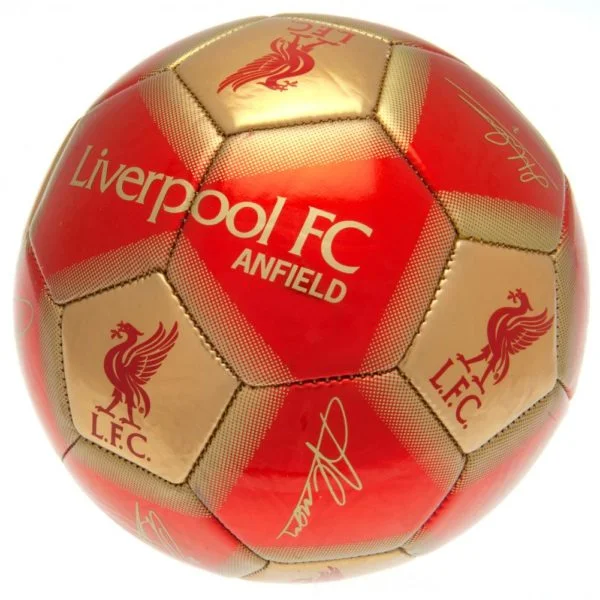 Football With 90s Throwback-Liverpool FC Football - Signature