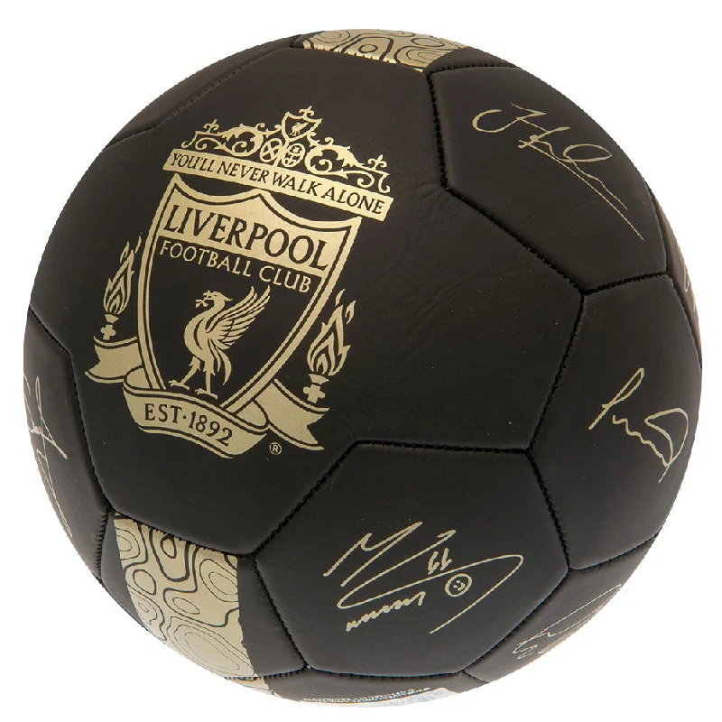 Football For Casual Fun-Liverpool FC Gold Phantom Signature Football