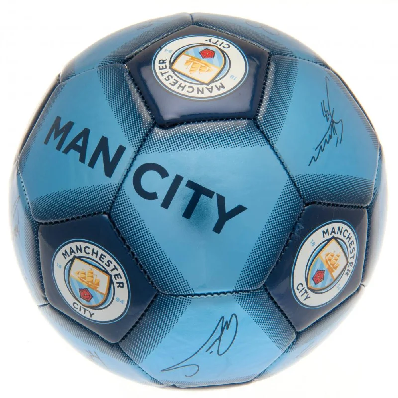 Football With Fan Designs-Manchester City FC Football Signature