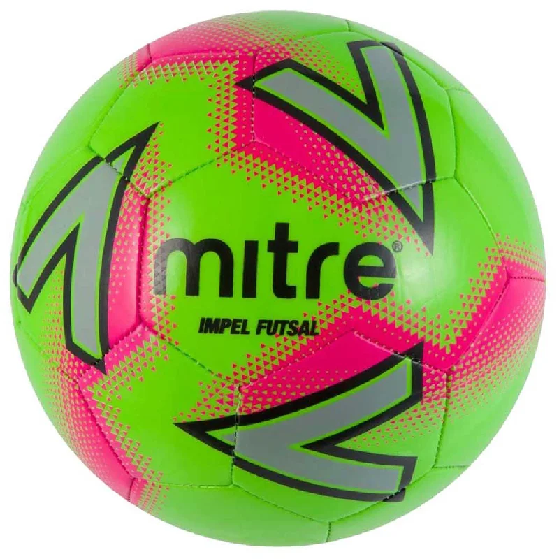 Football For Training Sessions-Mitre Impel Futsal Green/Pink Size 4