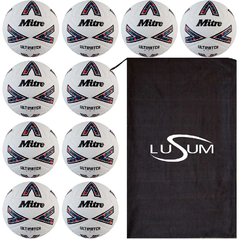 Football For Summer Camps-Mitre Ultimatch Footballs x 10 Match Balls