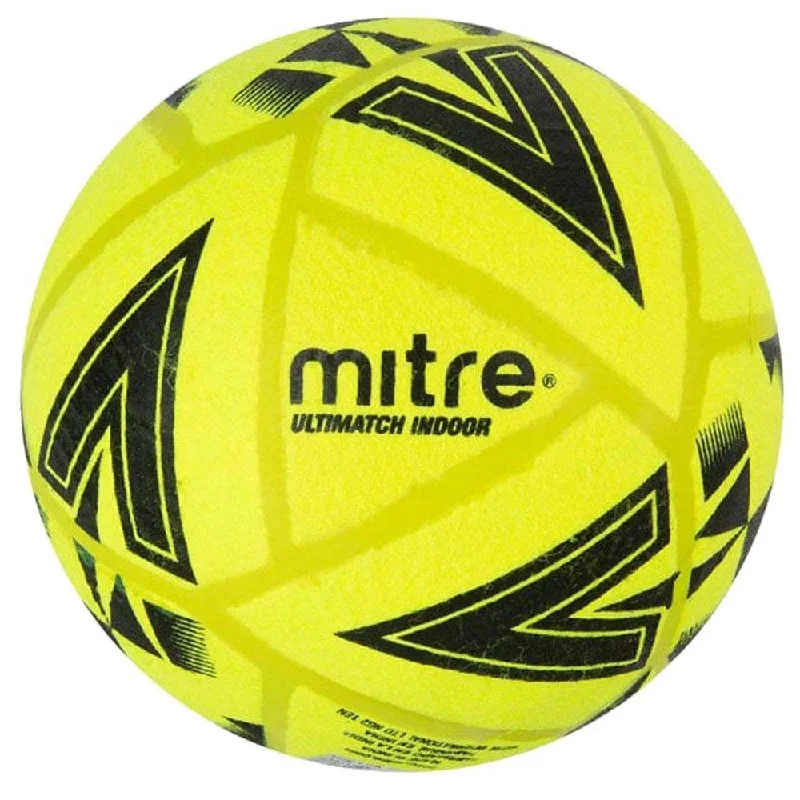 Football With Dry Grip-Mitre Ultimatch Indoor Football - Size 4