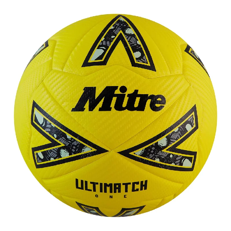 Football With Composite Cover-Mitre Ultimatch One Match Football