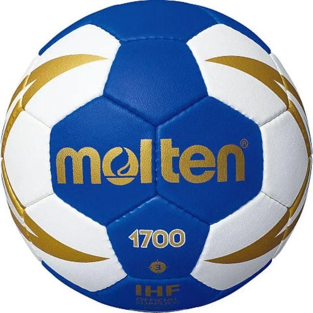 Football With Grip Feel-Molten H3X1700 Ng Hand Ball  Blue/White/Gold