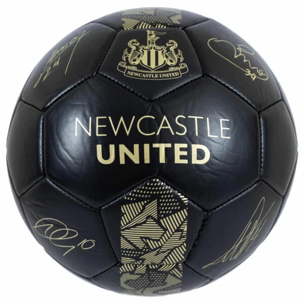 Football With Champion Design-Newcastle United FC Sig Gold Phantom Football