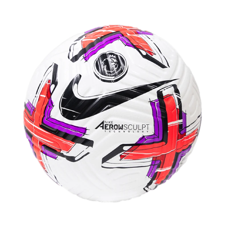 Football With Signature Prints-Nike Premier League Flight Match Ball