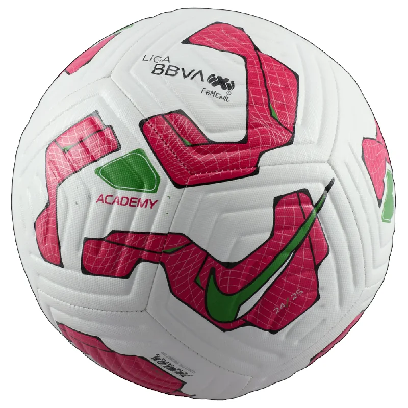 Football With Friend Matchups-Nike Liga MX Femenil Academy Ball 24/25 (White/Pink/Green)