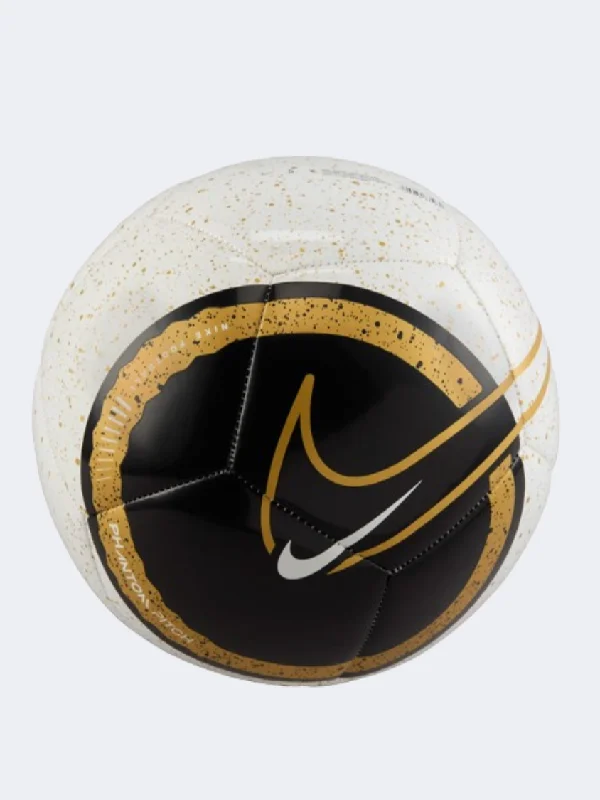 Football With Free Shipping-Nike Phantom Ho23 Unisex Football Ball White/Black/Gold