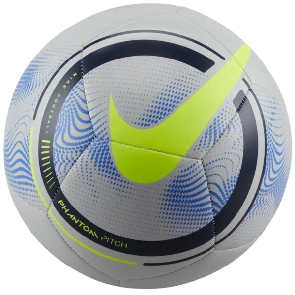 Football With Viral Appeal-Nike Phantom Pitch Ball (Grey Fog/Sapphire)