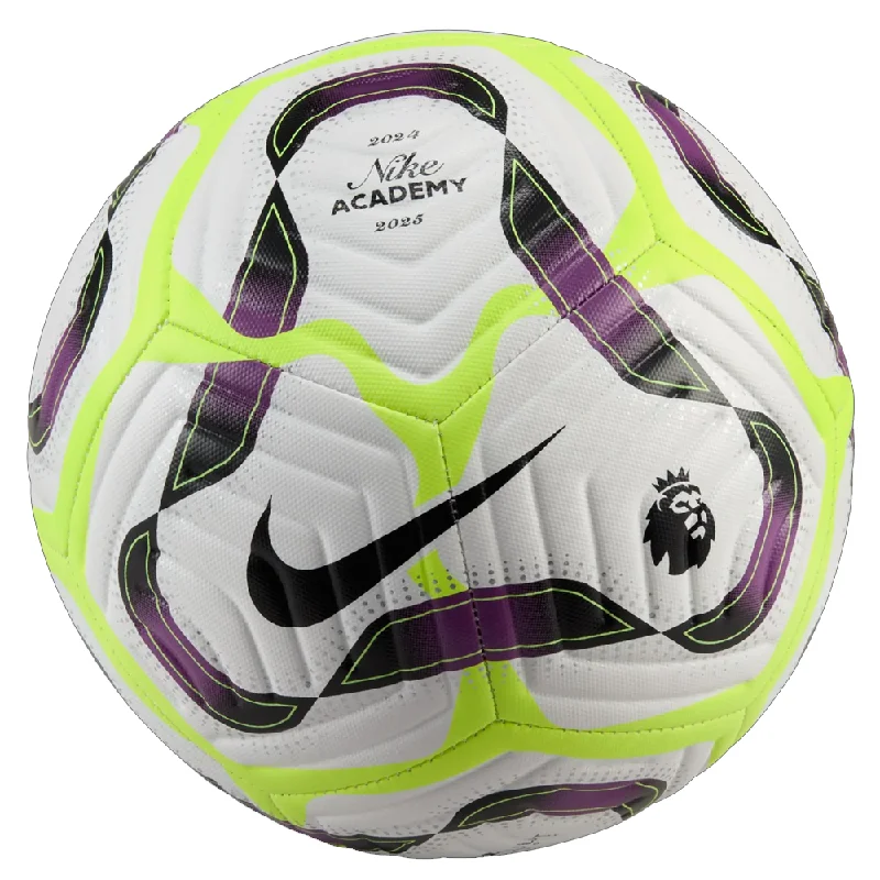 Football For Social Games-Nike Premier League Academy Ball 24/25 (White/Bold Berry/Volt)