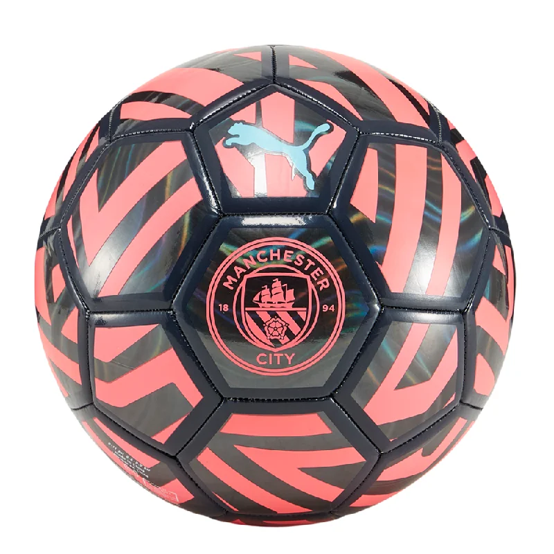 Football With Big Names-Puma Manchester City Mini Fan Ball (Puma Black/Sunset Glow)