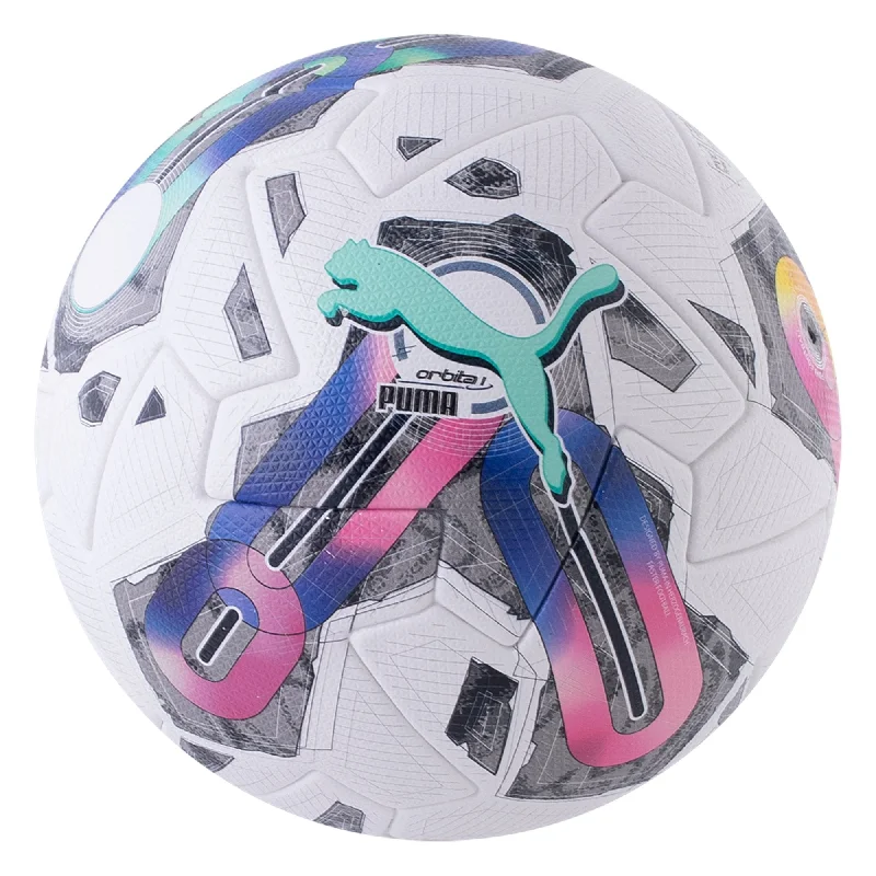 Football For Small Hands-Puma Orbita 1 Thermabond Match Soccer Ball - White/Multicolor