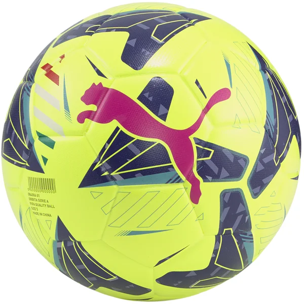 Football For Senior Ease-Puma Orbita 1 Serie A FQP Ball 22/23 (Lemon Tonic/Sunset Glow)