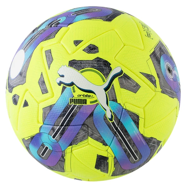 Football With Warranty-Puma Orbita 1 Thermabond FQP Official Match Ball (Lemon Tonic)