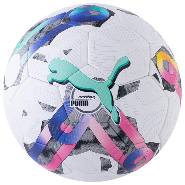 Football With QB Grip-Puma Orbita 2 Thermabond FIFA Quality Pro Ball (White/Multi)