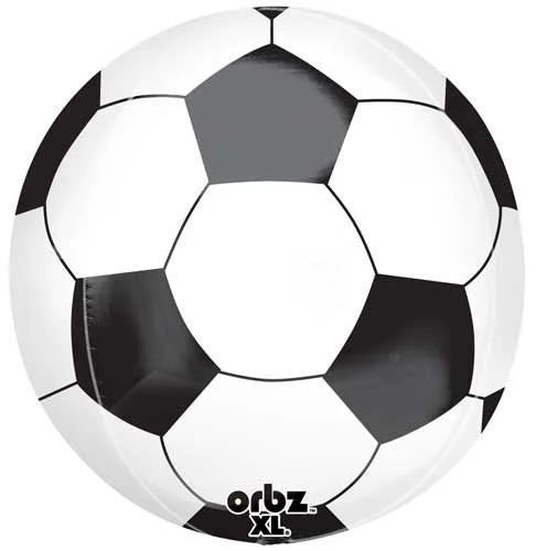 Football With Personalized Design-Soccer Ball Orbz Balloon, 15'' | 1 ct