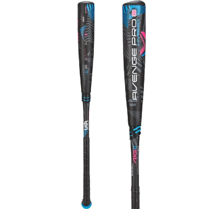 Baseball Bat For Family Fun-2024 AXE Avenge Pro 3 Hybrid (-8) USA Baseball Bat: L174M