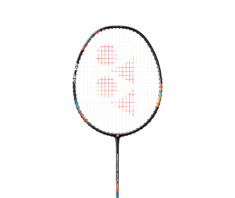 Badminton Racket For Defensive Play-Yonex Nanoflare 700 Play (Midnight Purple, Silver/Sky Blue) 2024