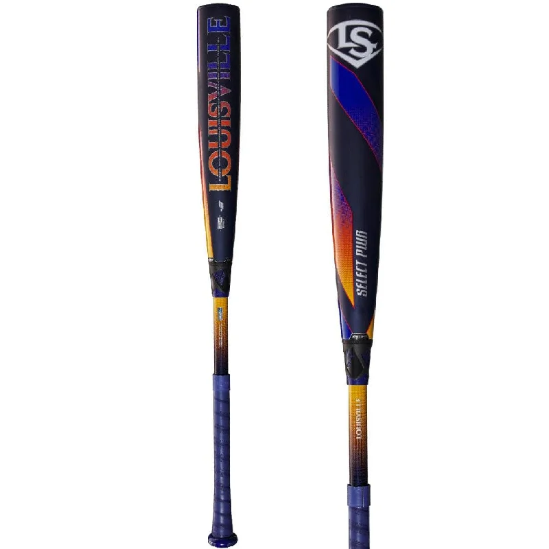 Baseball Bat With Lightweight Grip-2025 Louisville Select PWR (-3) BBCOR Baseball Bat: WBL2967010