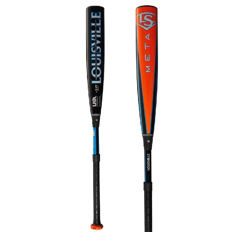 Baseball Bat With Anti-Slip Grip-2025 Louisville Slugger Meta 2 5/8" USA (-10) Baseball Bat: WBL2983010