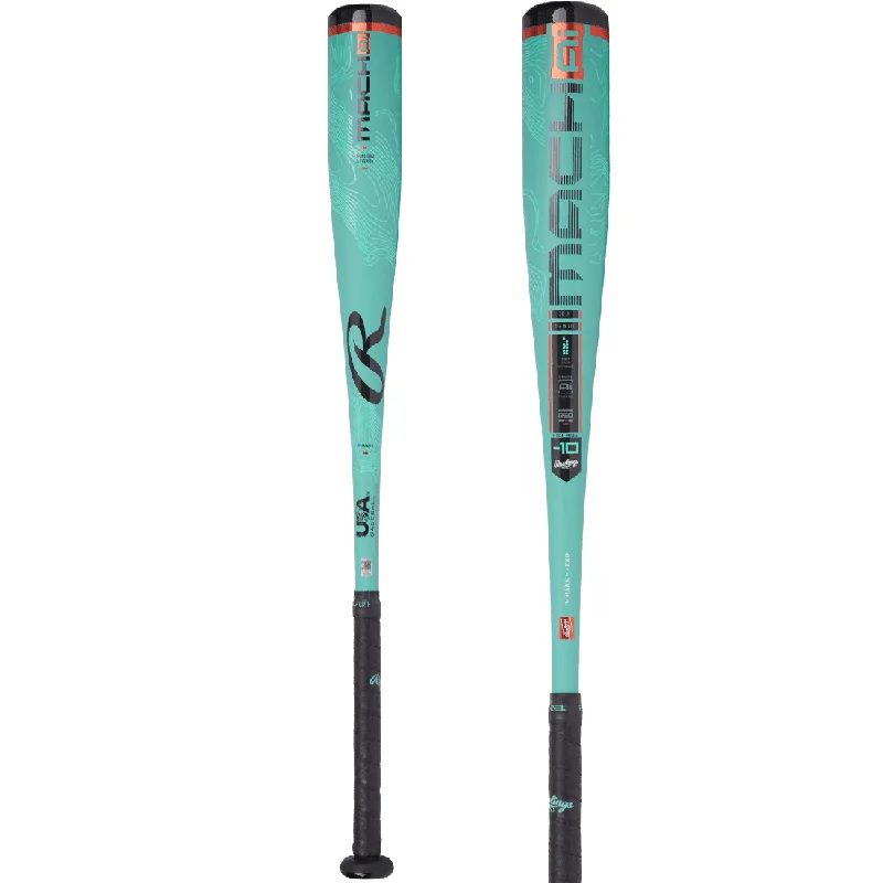 Baseball Bat With Mid-Weight Balance-2025 Rawlings Mach AI 2 5/8" (-10) USA Baseball Bat: RUS5MC10