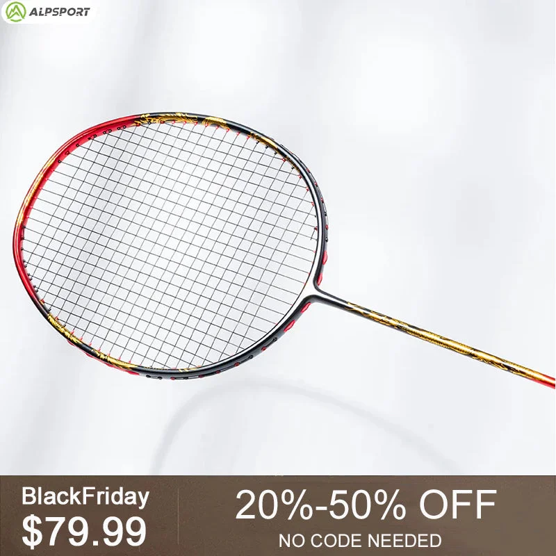 Badminton Racket For Power Smashes-ALPSPORT 4U BADMINTON RACKET-QY