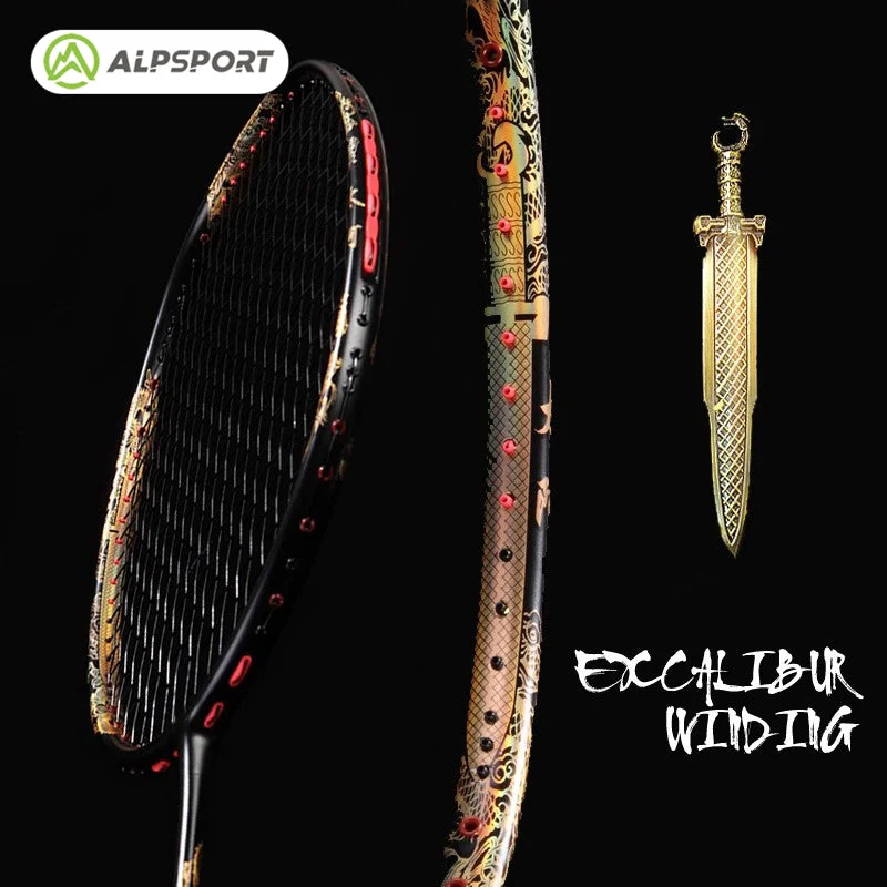 Badminton Racket For Night Matches-ALPSPORT 4U BADMINTON RACKET-TAIE SWORD